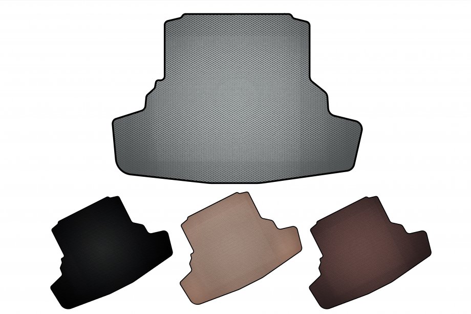 Mercedes S-сlass W223 2020- гг. Резиновый коврик в багажник Carsuit (Long Серый) Image